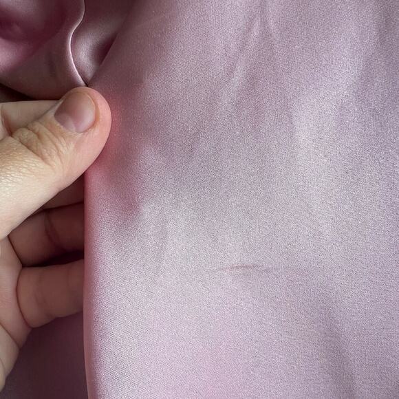 Reformation Valora Satin Halter Maxi Dress in Color Babygirl Pink Size 10 - Picture 9 of 9